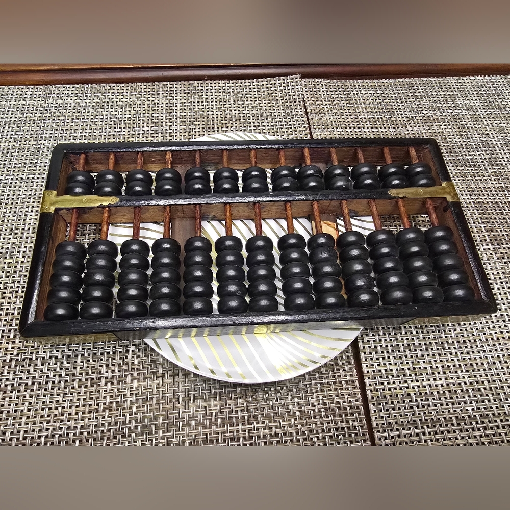 Abacus, Calculating Tool Made In Hong Kong Antique